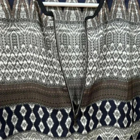 L'Agence Striped Moraccan Print Tank Sleeveless Top 2 - Picture 3 of 7